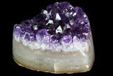 Purple Amethyst Crystal Heart - Uruguay #76784-1